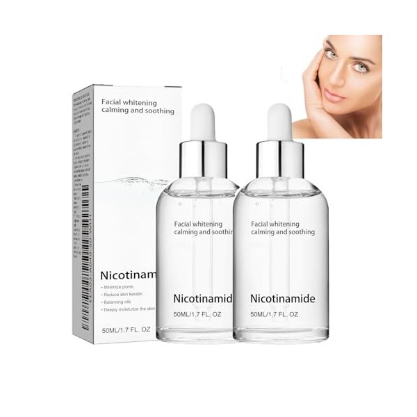 Sérum anti-taches de rousseur Sunnylas à la niacinamide - Sérum visage anti-âge hydratant en profondeur pour tous types de pe...