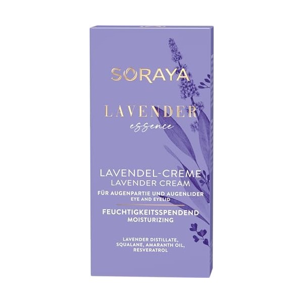 Bielenda SORAYA LAVENDER ESSENCE Crème hydratante yeux et paupières à la lavande, 15 ml