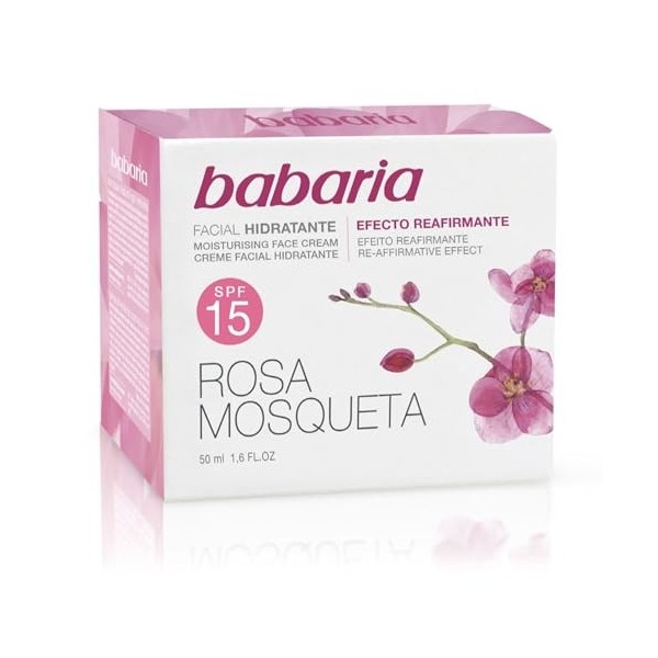 Babaria 1004-56243 Crème pour Visage Hydratante 24 Heures SPF15 50 ml