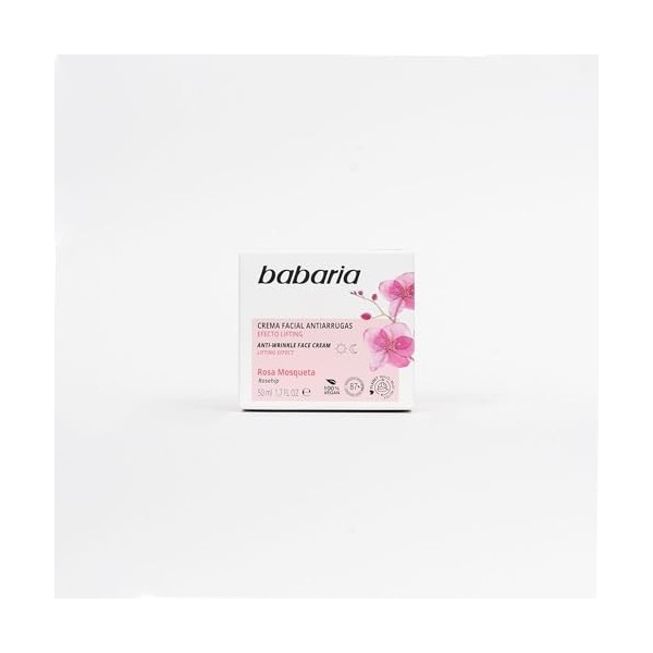 Babaria 1004-56243 Crème pour Visage Hydratante 24 Heures SPF15 50 ml