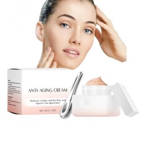 Sérum à la vitamine c pour le visage, sérum anti-rides, hydratant pour la peau repulpée adapté, crème liftante et raffermissa...