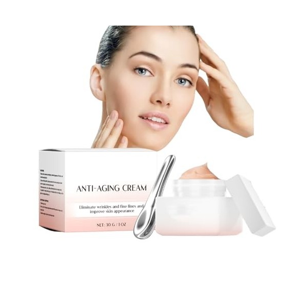 Sérum à la vitamine c pour le visage, sérum anti-rides, hydratant pour la peau repulpée adapté, crème liftante et raffermissa...