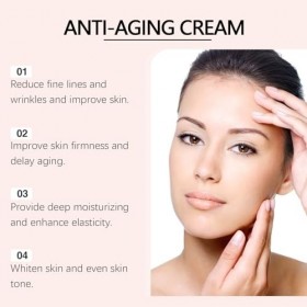 Sérum à la vitamine c pour le visage, sérum anti-rides, hydratant pour la peau repulpée adapté, crème liftante et raffermissa...