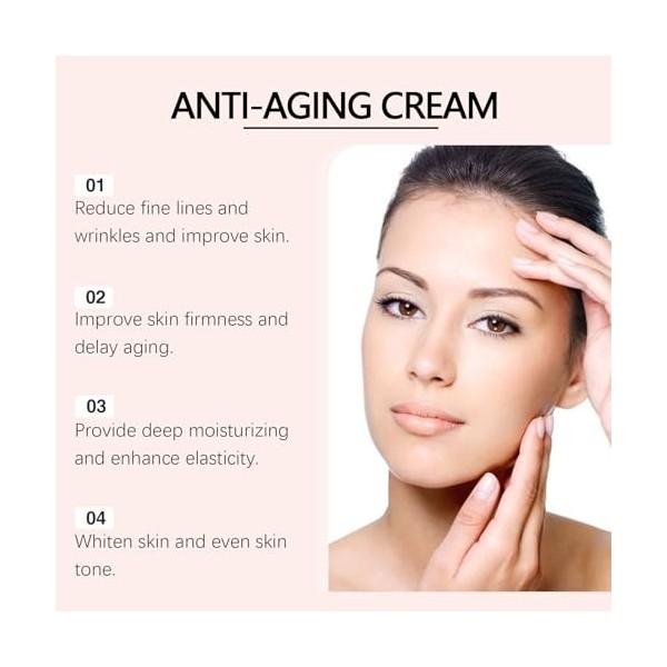 Sérum à la vitamine c pour le visage, sérum anti-rides, hydratant pour la peau repulpée adapté, crème liftante et raffermissa...