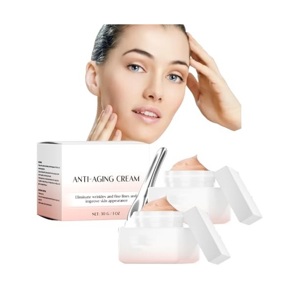 Sérum à la vitamine c pour le visage, sérum anti-rides, hydratant pour la peau repulpée adapté, crème liftante et raffermissa...