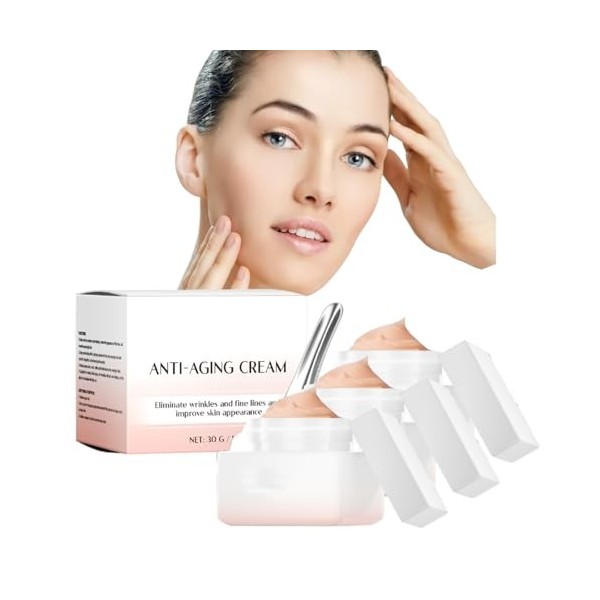 Sérum à la vitamine c pour le visage, sérum anti-rides, hydratant pour la peau repulpée adapté, crème liftante et raffermissa...