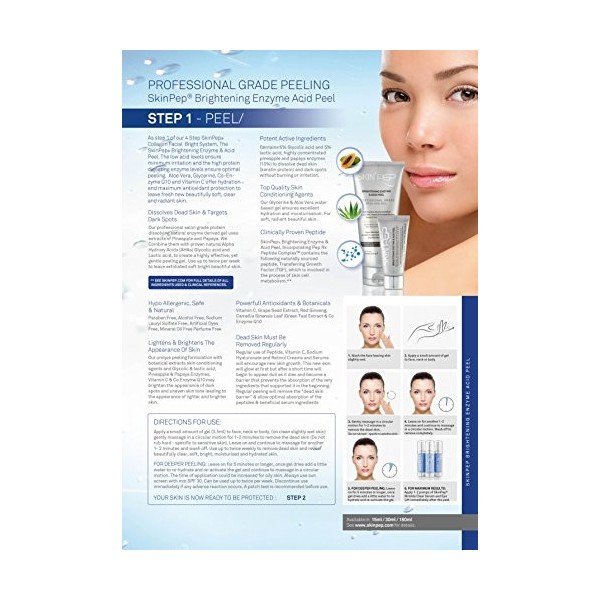 SkinPep ® Brightening Enzyme & Acid Peel 15ml