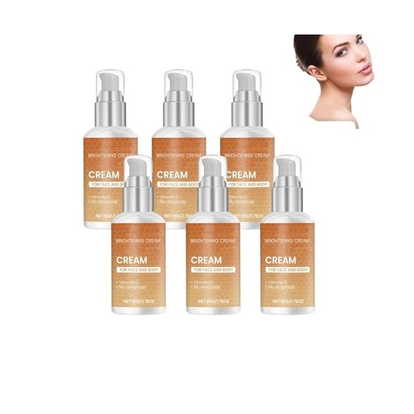Crème visage éclaircissante et éclaircissante-Crème anti-âge hydratante en profondeur pour tous types de peau,réduit les ridu...