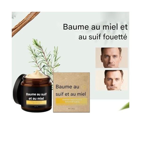 Crème Hydratante Visage | Soin Réparateur Homme | Lotion Naturale Repulpante Revitalisante | Répare les Peaux Sèches Gercées