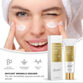 Crème Anti-Rides Instantanée, Crème Raffermissante Visage, Lisse Rides et Ridules, Nourrit et Répare en Profondeur, Éclaircit...