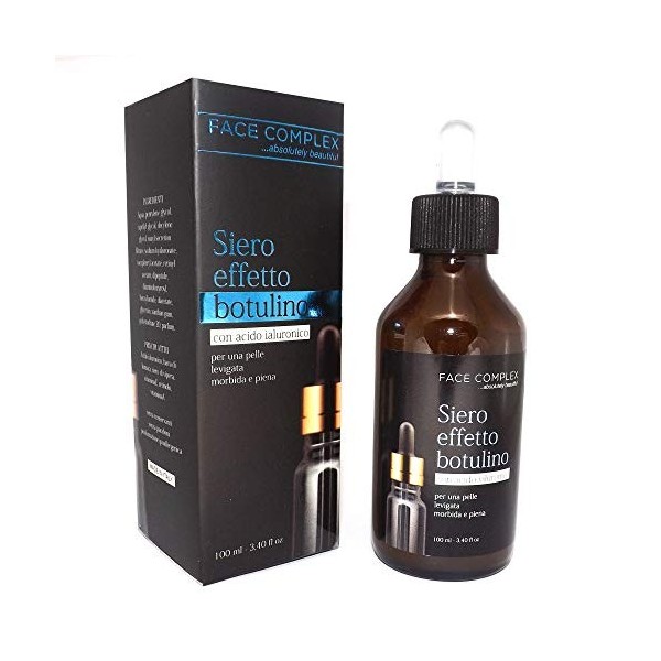 Face Complex Sérum avec acide hyaluronique pour une peau lisse, douce et pleine - Visage et cou - 100 ml