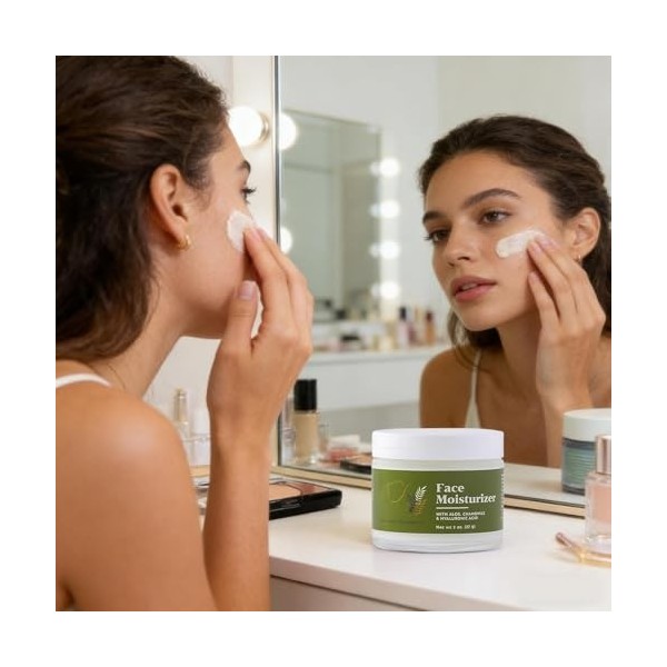 DAWCBVJQ Soin Visage Hydratant pour Femme - Soin Du Visage Apaisant Et Nourrissant | Solution Quotidienne Pour Le Renouvellem