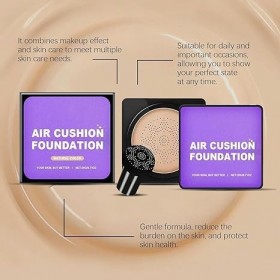 Cream Flawless Radiant Skin Instantly, BB Cream Korean,Air Cushion CC Creams, Waterproof Oil Control Moisturizing Concealer,M...