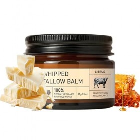 Crème De Suif - Hydratant Pour Visage Pour La Peau Sèche Et Sensible | Baume Au Miel De Tallow De Bœuf | Beurre De Réparation