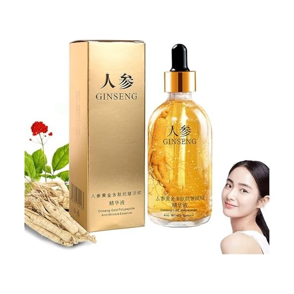Lovelycat Huile essentielle de ginseng raffermit la peau réduit les rides fines essence de ginseng anti - rides essence de gi...