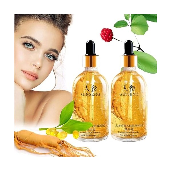 Lovelycat Huile essentielle de ginseng raffermit la peau réduit les rides fines essence de ginseng anti - rides essence de gi...