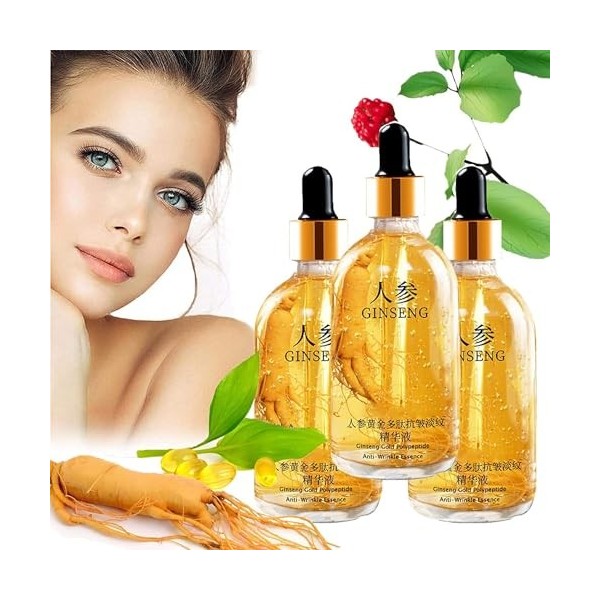 Lovelycat Huile essentielle de ginseng raffermit la peau réduit les rides fines essence de ginseng anti - rides essence de gi...