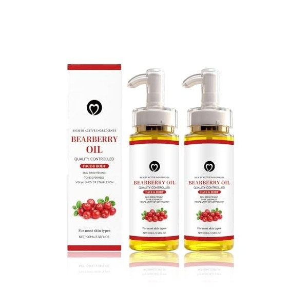 Huile De Busserole Eclaircissante, Alpha Arbutin Dark Spot Correcting Glow Serum, Huilé Pour Le Corps, Huile Hydratante pour ...