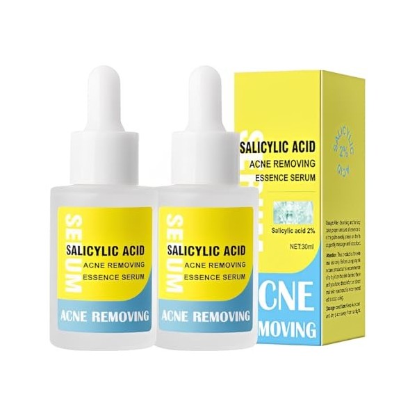 Teegxddy 2 Pièces Sérum anti-acné, Améliore efficacement les boutons et les imperfections, Skin care, 30ml