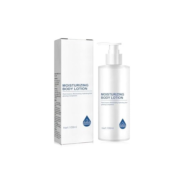 Lait Corporel Eclaircissant, Crème éclaircissante pour la Peau, Hydrate en Profondeur & Non Collant, Lotion pour le corps écl