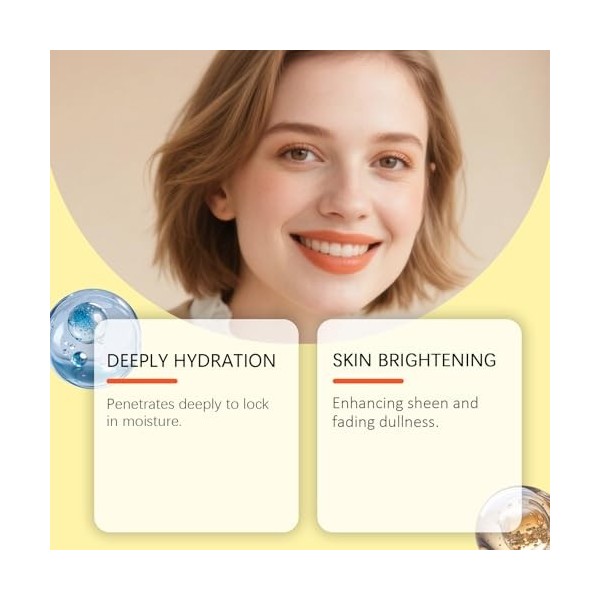 Sérum à la vitamine C, sérum visage anti-âge et anti-rides pour femmes, réduit les rides et ridules, raffermit et lifte, hydr...