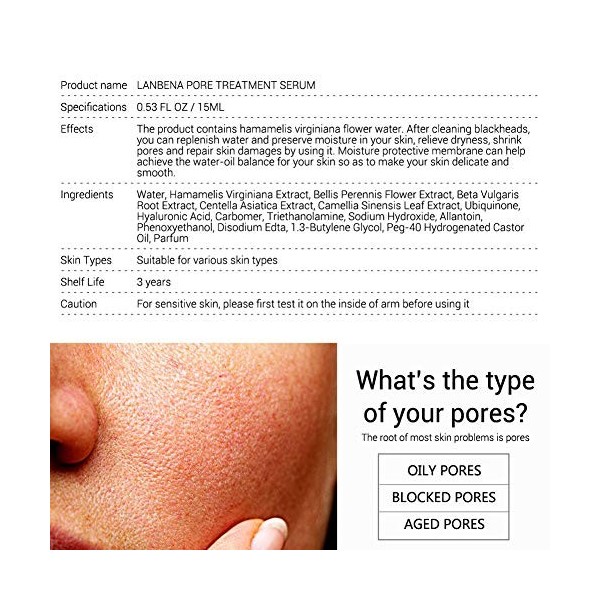 Réduire Les Pores Du Visage-Réduit Les Pores Et Au Nettoyage En Profondeur Pour Crèmes Et Laits Des Femmes Et Des Hommes