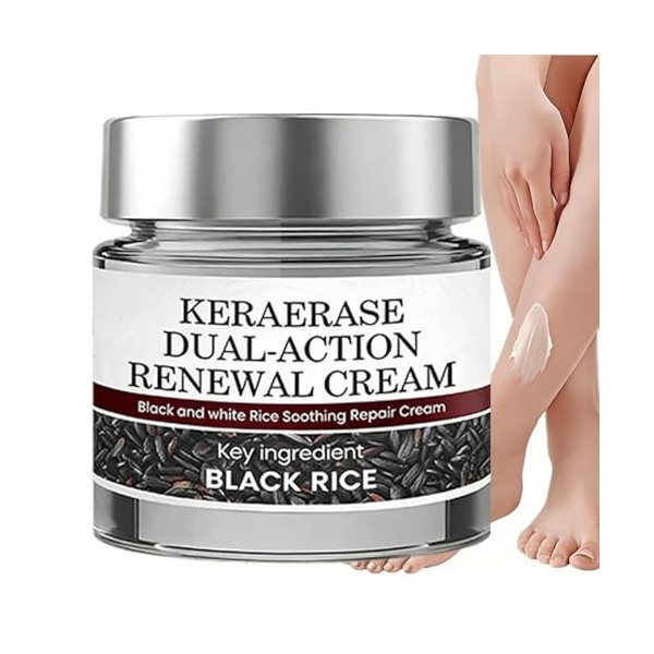 Crème Réparatrice - 50g Hydratante Apaisante au Riz Noir | Crème de soulagement | pour le Matin, Nuit, Après-Douche, Maquilla
