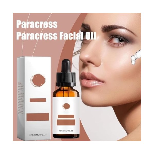 Paracress - Huile faciale de paracresse, sérum de paracresse, sérum pour le visage biologique, huile pour le visage à lextra