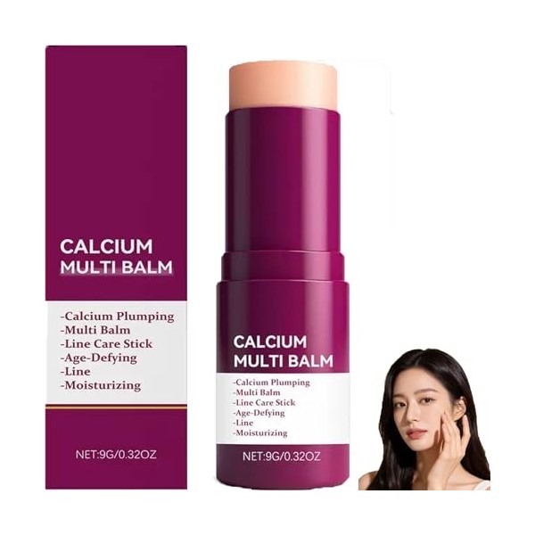 Baume multi-volume au calcium, baume au calcium, bâtonnets coréens, raffermissante, hydratation et soin en profondeur, convie...