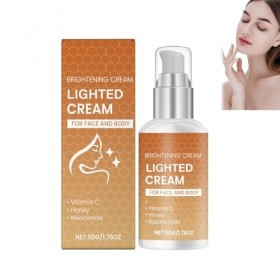 Crème visage éclaircissante à la vitamine C et à la niacinamide, hydratante et blanchissante pour peaux sèches, éclaircissant...