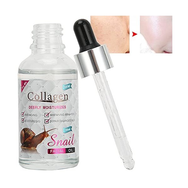 Huile pour le Visage, Huile de Visage Descargot Sérum Dhuile pour le Visage Récupération du Visage Hydratant Anti-âge Hydra