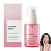 Sérum pour le visage aux peptides de collagène rose, essence de peptides anti-âge éclaircissante et hydratante pour réduire l...