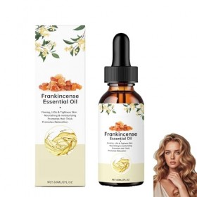 Huile dencens pour le visage et la peau, huile de résine dencens anti-âge, sérum hydratant pour réduire les rides et ridule C...