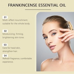 Huile dencens pour le visage et la peau, huile de résine dencens anti-âge, sérum hydratant pour réduire les rides et ridule C...