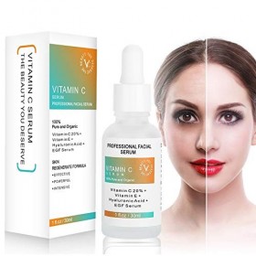 Sérum Raffermissant Anti-âge à la Vitamine C pour la Régénération de la Peau et la Réduction des Taches Brunes Rétrécissement