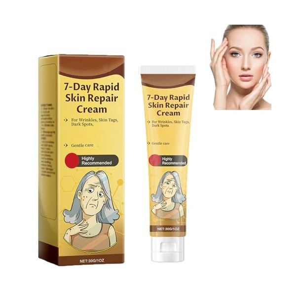 Crème réparatrice rapide de la peau 7 jours, crème pour la peau tout-en-un, crème intense pour la peau, crème de traitement d...