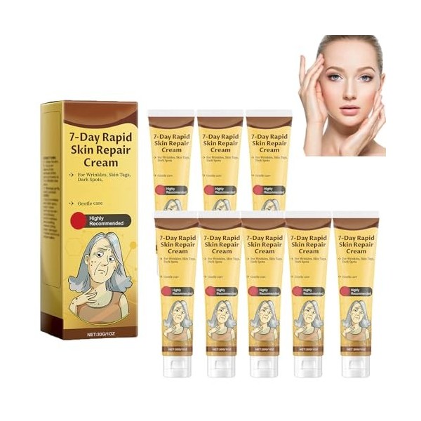 Crème réparatrice rapide de la peau 7 jours, crème pour la peau tout-en-un, crème intense pour la peau, crème de traitement d...