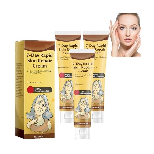 Crème réparatrice rapide de la peau 7 jours, crème pour la peau tout-en-un, crème intense pour la peau, crème de traitement d...