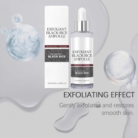 Rice Noir Ampoule White Rice Peleling - 100 Ml De Sérum Hydratant | Pores Hydratants Minimisant Le Visage | Nettoyage Doux De