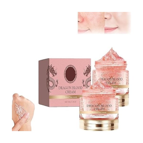 Dragon Blood Facial Cream, Retinol Placenta Dragon Blood Cream,Dragon Blood Anti Aging Face Cream, Face Skin Care Moisturizer...
