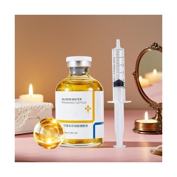 FxaumsGxuk Huile Visage - Huile Éclaircissante 50ml,Soin Hydratant Nourrissant Longue Durée Doux pour Hommes Femmes Peau Sens