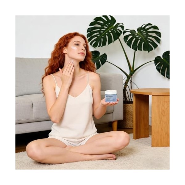 DAWCBVJQ Crème Hydratante Visage - Lissante et Rafraîchissante - Lotion Nourrissante Visage Femme | Pour Voyage Déplacements 