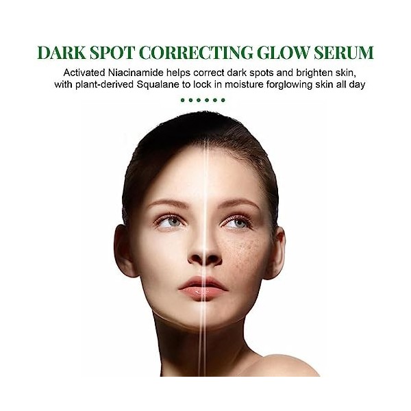 lmoikesz Femmes Visage Taches de rousseur sérum Imperfections dissolvant Dames Portable éclaircissant hydratant élimination d