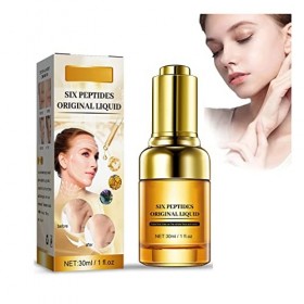 Six-peptide Solution anti-rides, huile exfoliante blanchissante naturelle pour taches sombres et acanthosis nigricanes, huile...