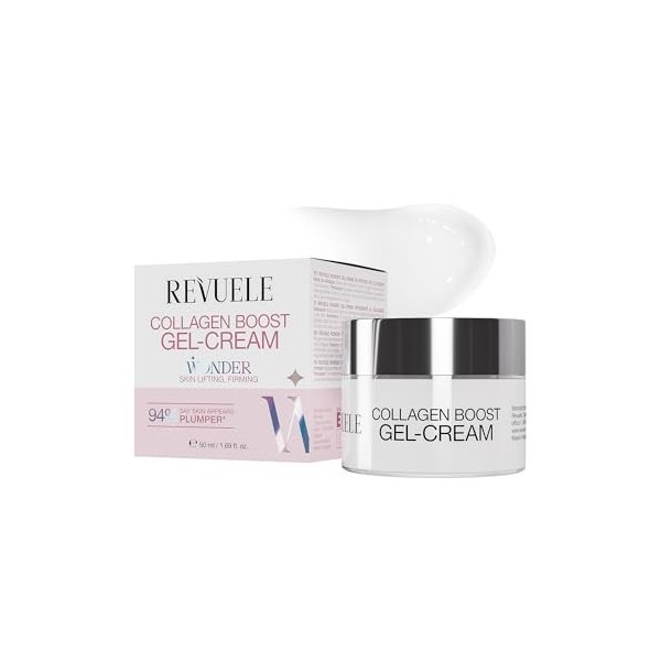 REVUELE Gel-Crème Wonder Collagen Boost – Crème-Gel Renforçante au Collagène, Hydratation Profonde et Effet Raffermissant, Re
