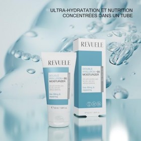 REVUELE Crème Visage Double Hyaluron + B5 – Crème Hydratant et Régénérante à l’Acide Hyaluronique, Lisse Ridules, Renforce Ba
