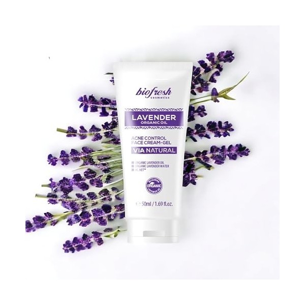 Biofresh cosmetics Via Natural Crème à la lavande et à lacné