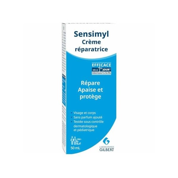 Gilbert Sensimyl Crème Réparatrice Visage et Corps 50 ml Crème Jour et Nuit