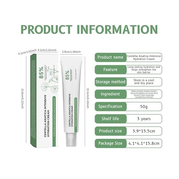 Hydratant pour le visage, lotion longue durée 50 ml, crème nourrissante pour le visage, formule légère de soin de la peau, hy