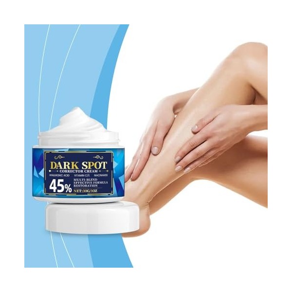 Crème éclaircissante pour le teint - Boost déclat corps | Crème anti-hyperpigmentation | pour coudes genoux mains bras jambe